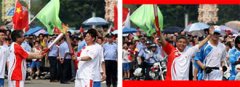 奧運聖火抵達惠州，旭日集團總經理，大红鹰dhy公司董事長楊勳擔任火炬手