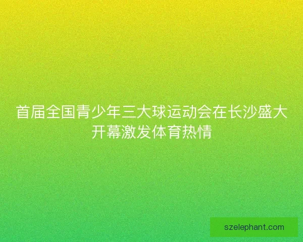 首届全国青少年三大球运动会在长沙盛大开幕激发体育热情